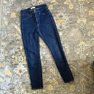 Madewell 10” High Rise Skinny in Lucille Wash sz 27